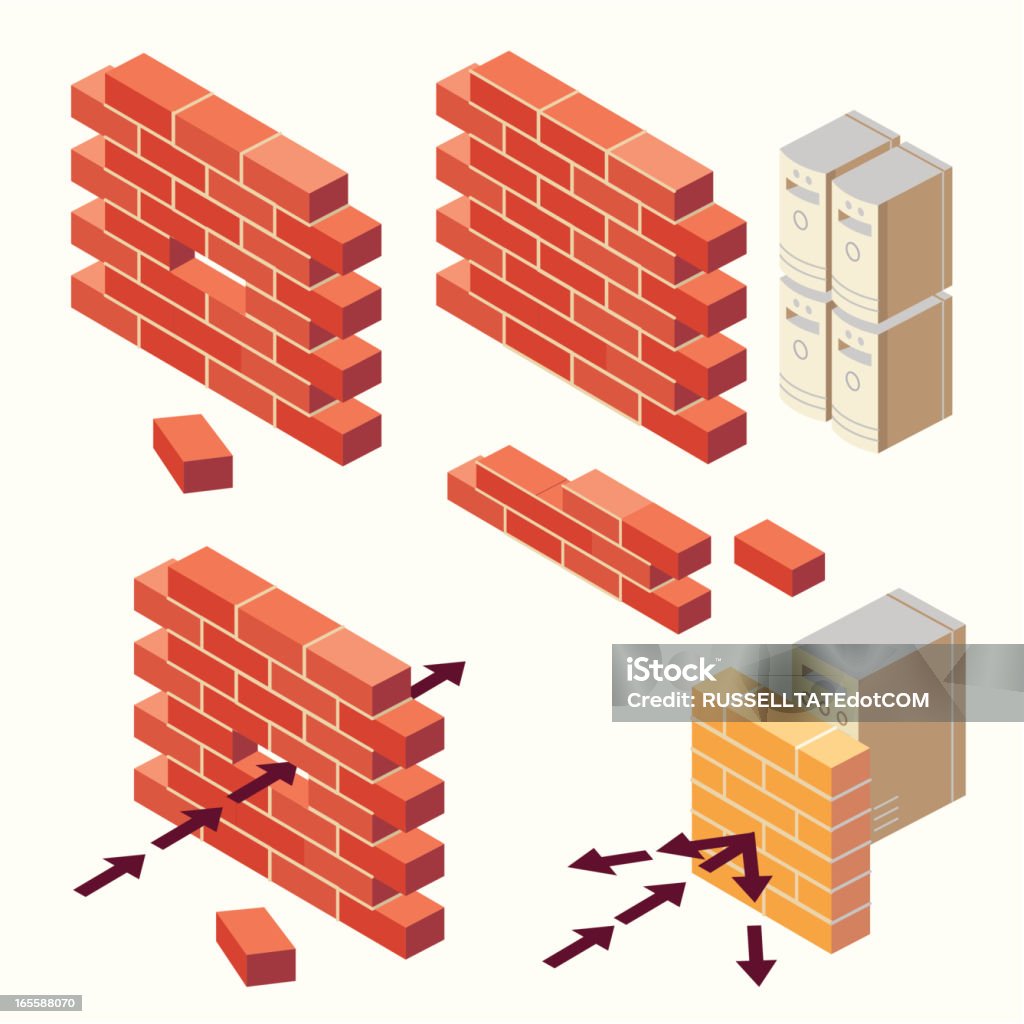 Contra incendios de pared - arte vectorial de Agresión libre de derechos