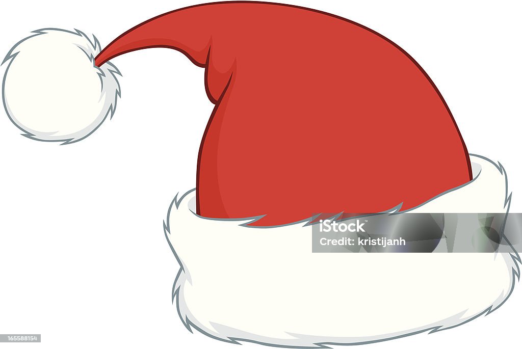 Chapeau de Père Noël - clipart vectoriel de Chapeau de Père Noël libre de droits