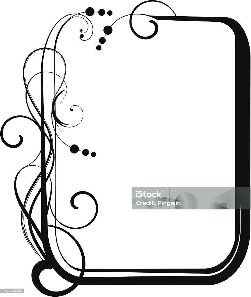 Rectangular Filigree Frame Rectangular Filigree Frame Stock Illustration - Download Image Now ...