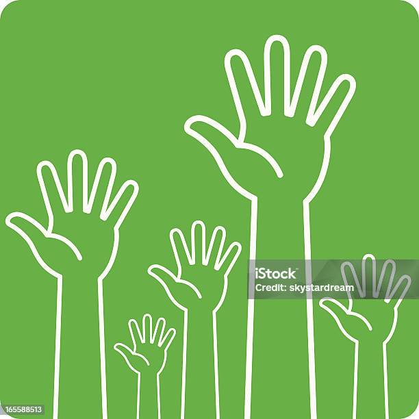 Verde Mani - Immagini vettoriali stock e altre immagini di Volontario - Volontario, Arto - Parte del corpo, Arto umano