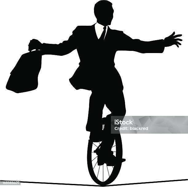 Balance Stock Vektor Art und mehr Bilder von Einrad - Einrad, Männer, Riding