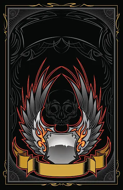 Vector illustration of Winged Rock Event Poster