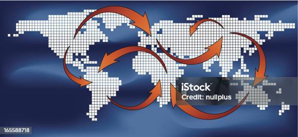 Концепция Мировой Торговли — стоковая векторная графика и другие изображения на тему Аутсорсинг - Аутсорсинг, Без людей, Бизнес