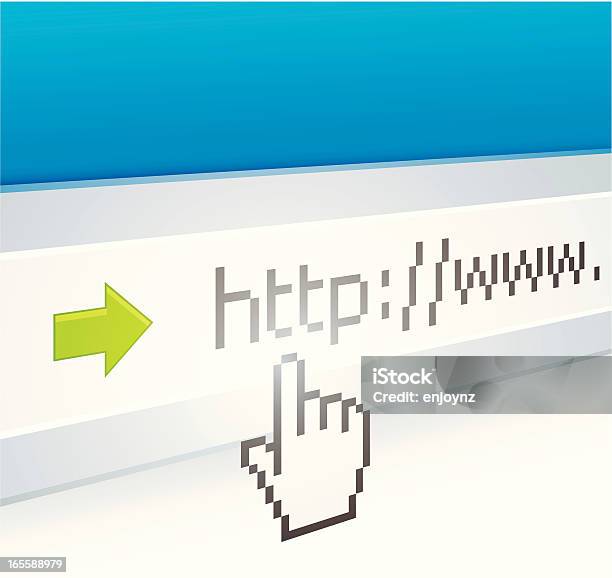 Fare Clic Su - Immagini vettoriali stock e altre immagini di Anello - Catena - Anello - Catena, Attrezzatura informatica, Computer