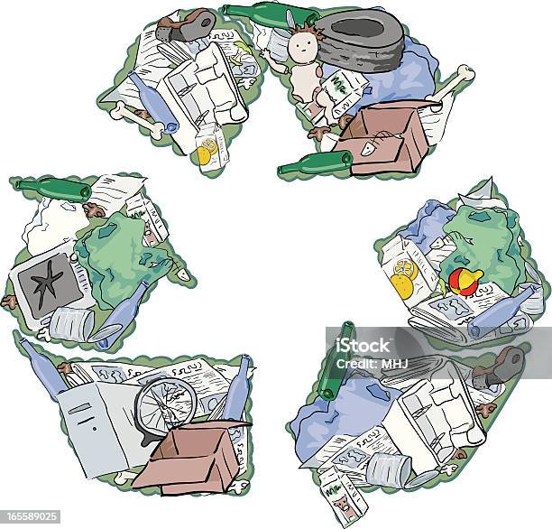 Ilustración de Reciclar La Basura y más Vectores Libres de Derechos de Envase de cartón - Envase de cartón, Basura, Bolsa - Objeto fabricado