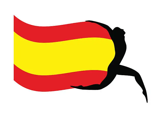 Vector illustration of Spain´s flag