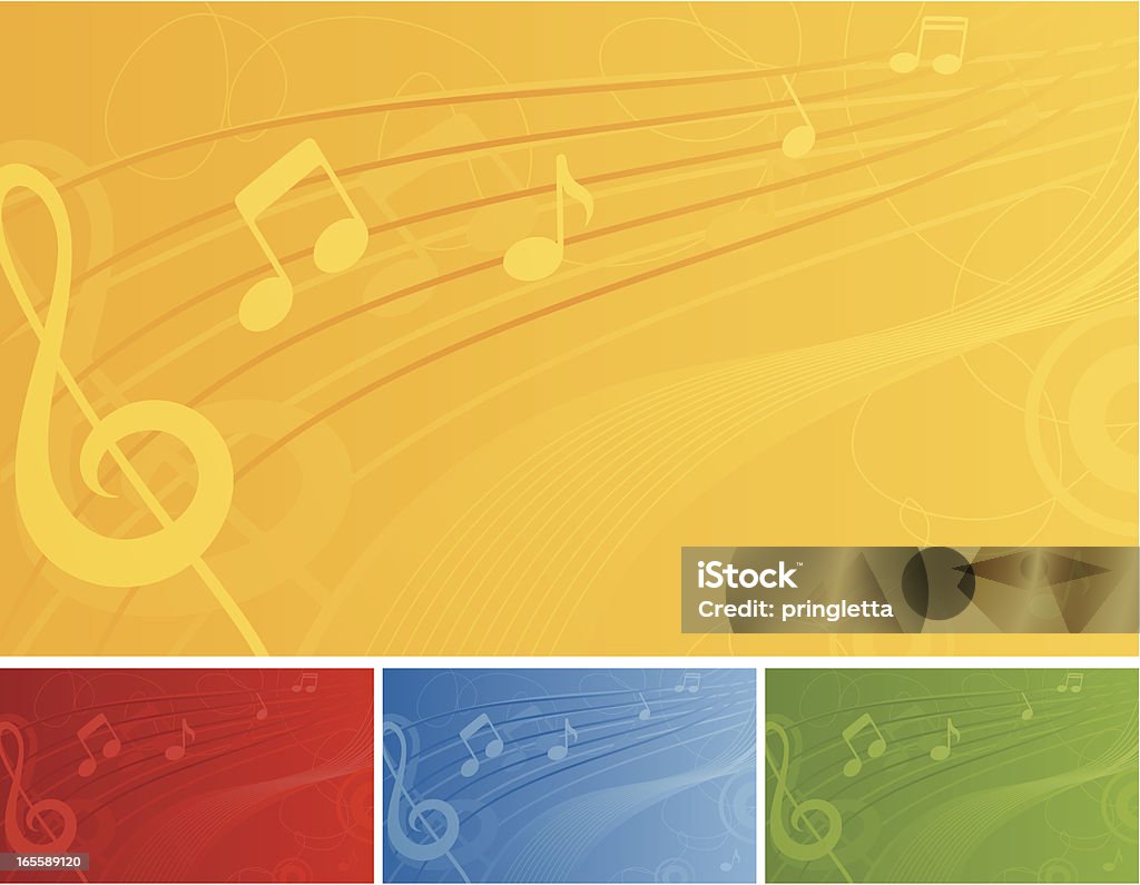 Музыкальный подкладка-включая jpeg - Векторная графика Музыкальная нота роялти-фри
