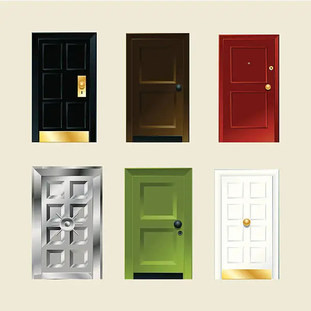 Vector illustration of Doors