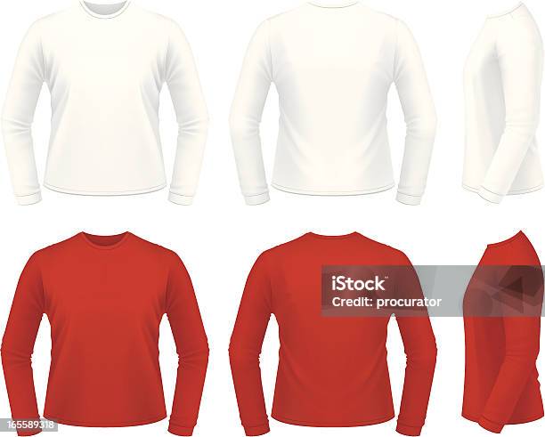 Long Sleeve Shirt Stock Illustration - Download Image Now - T-Shirt, Template, Sleeve