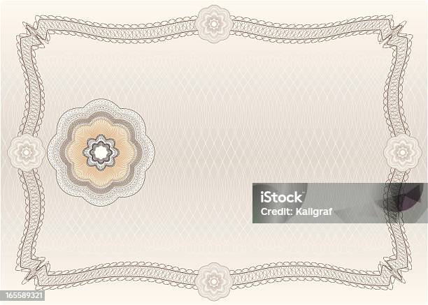Blank Diploma Ticket Certificate Stock Illustration - Download Image Now - Certificate, Backgrounds, Pattern