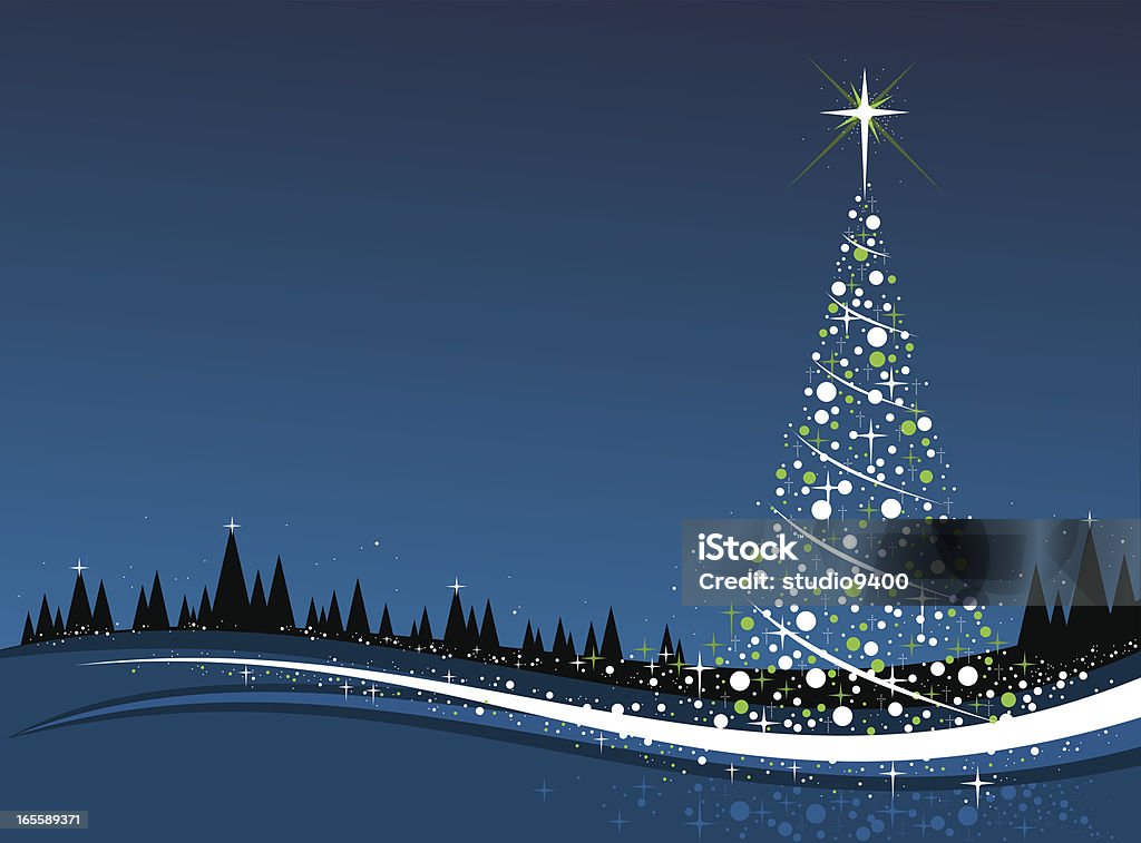 Christmas Tree Elegant Christmas Background. High resolution JPG included. Backgrounds stock vector