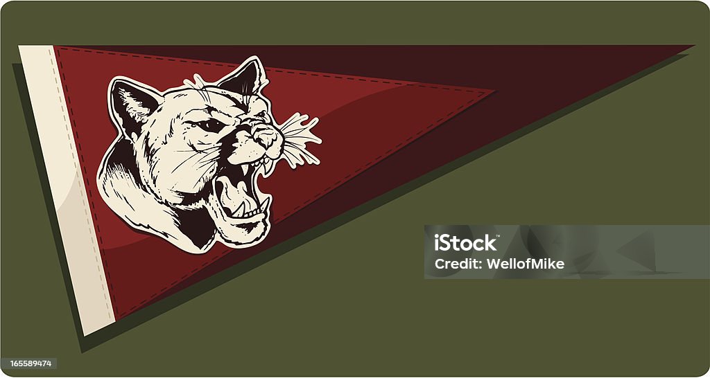 Continúe Cougars - arte vectorial de Pendón libre de derechos