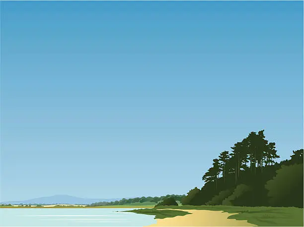 Vector illustration of Beach landscape
