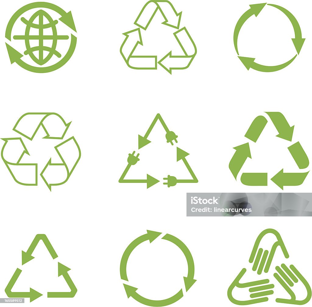 リサイクルのシンボル - アイコンのロイヤリティフリーベクトルアート
