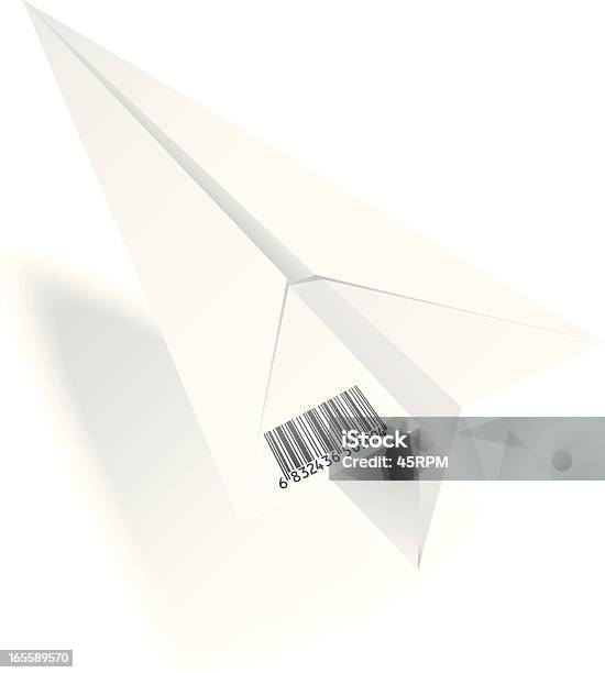 Konzeptebarcode Papier Flugzeug Stock Vektor Art und mehr Bilder von Abschicken - Abschicken, Anleitung - Konzepte, Anreiz