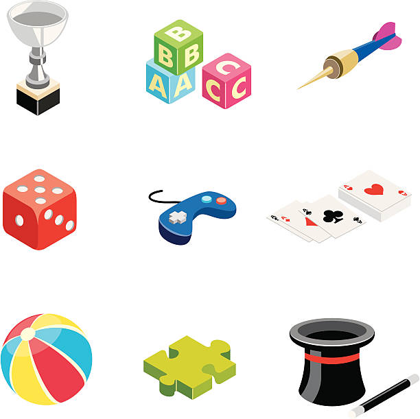 zabawki/gry & iso pobrania - three dimensional shape joystick gamepad computer icon stock illustrations