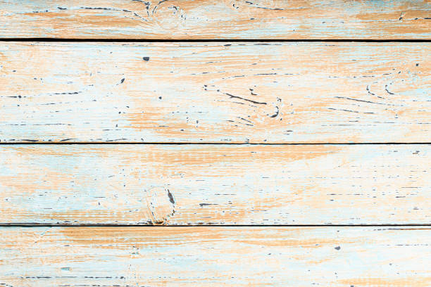istock Light Painted Rustic Wood Background: Aged wood plank texture for vintage design 1655896252