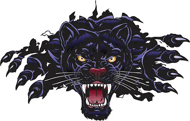 Vector illustration of Panther Rip