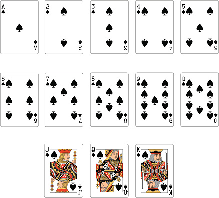 Spade Suit playing cards