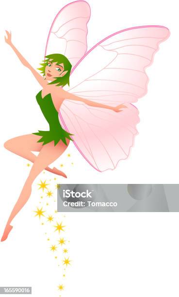 Little Fairy Stock Illustration - Download Image Now - Fairy, Tinker Bell - Fairy, Cut Out