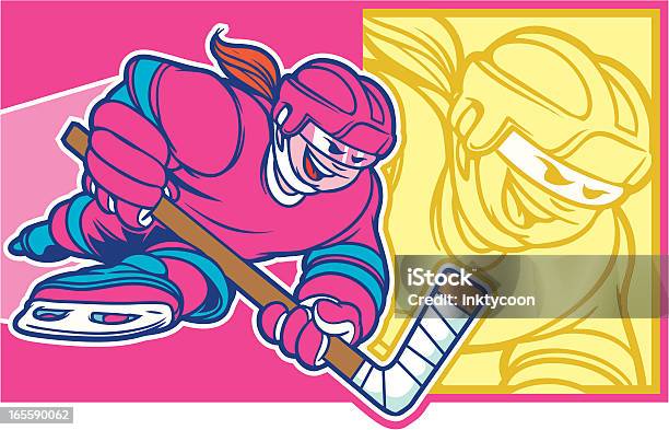 Hockey Girl Stock Illustration - Download Image Now - Women, Females, Girls