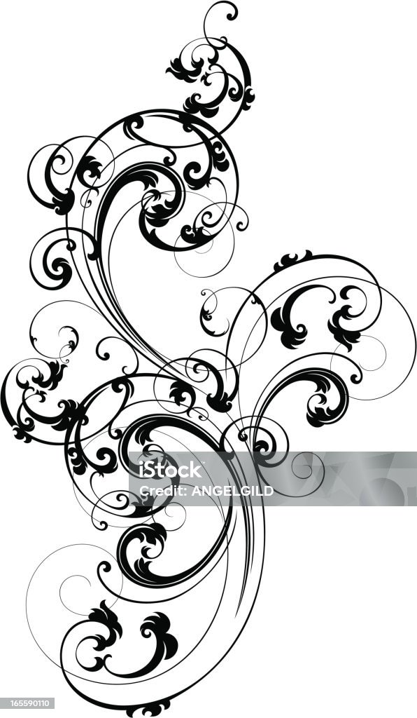 Elegante Design di scorrimento - arte vettoriale royalty-free di Arte