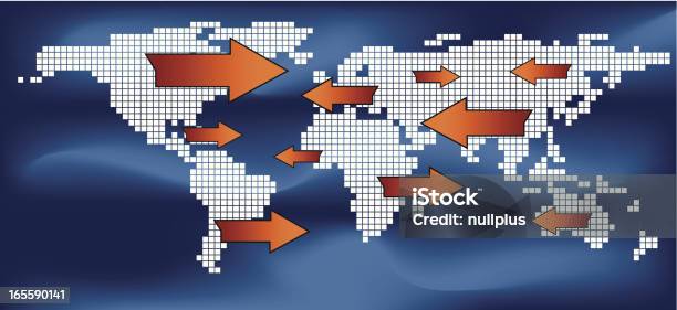 Global Trading Concept Stock Illustration - Download Image Now - Global Business, Orange Color, Partnership - Teamwork