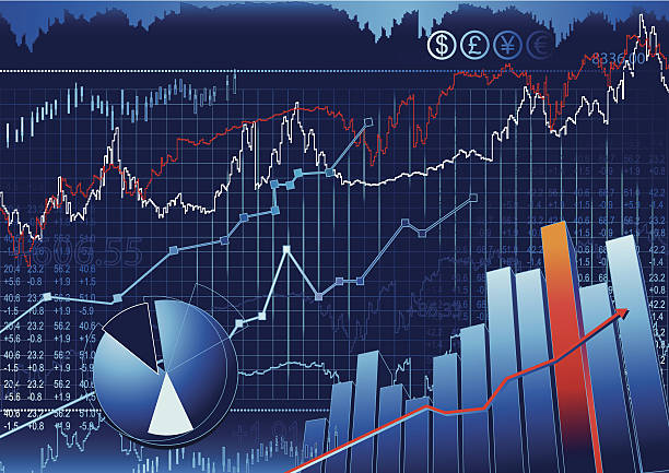 stock 시장 - stock certificate stock market certificate wall street stock illustrations