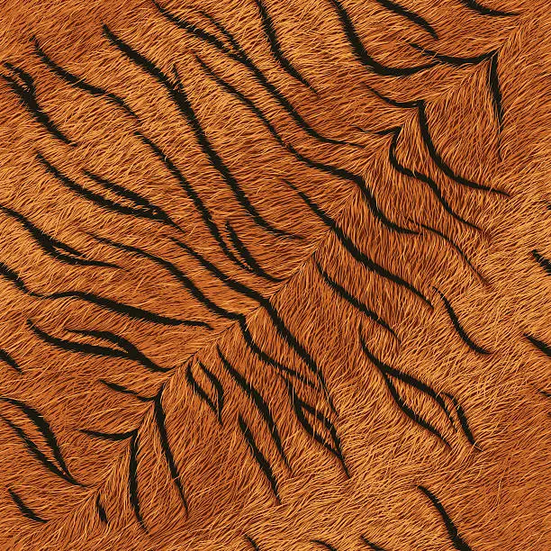 Vector illustration of Tiger Fur (seamless tile)