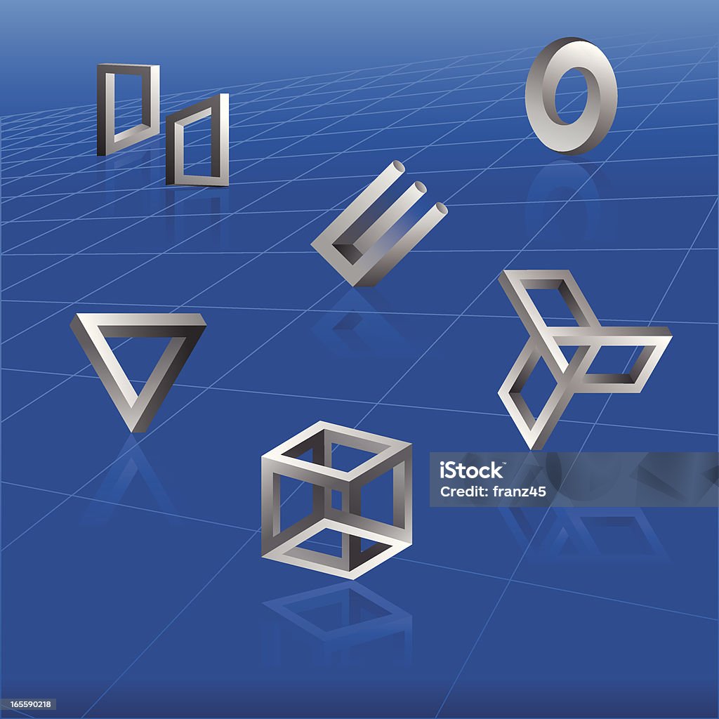 Optische illusion - Lizenzfrei Geometrische Form Vektorgrafik