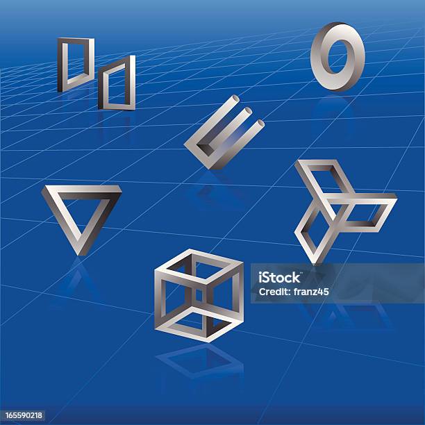 Optische Illusion Stock Vektor Art und mehr Bilder von Geometrische Form - Geometrische Form, Optische Täuschung, Verdreht
