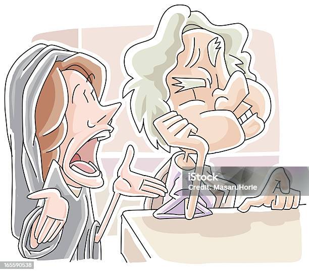 Unjust Judge And The Importunate Widow Stock Illustration - Download Image Now - Allegory Painting, Anger, Bible