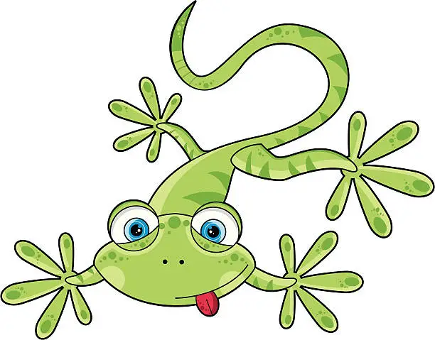 Vector illustration of Cute Gecko