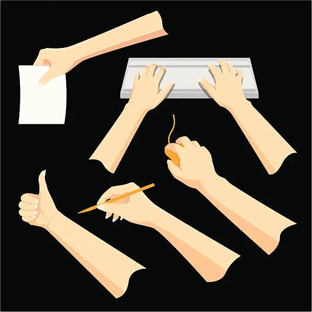 Vector illustration of Hands Gestures