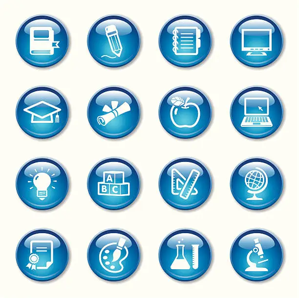 Vector illustration of Education Icons Set