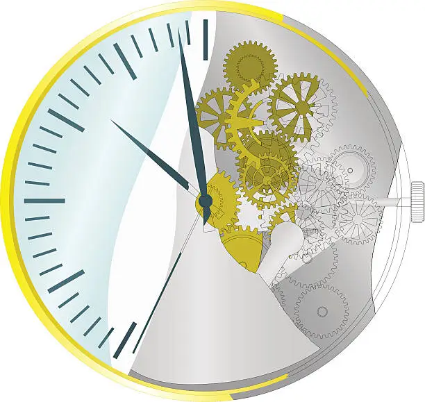 Vector illustration of Clock