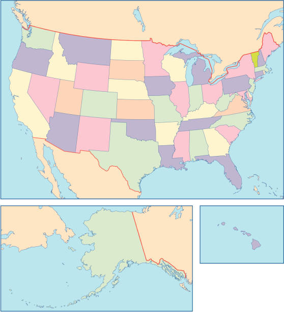 istock United States of America Map 165590944
