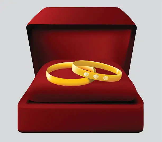 Vector illustration of Wedding rings