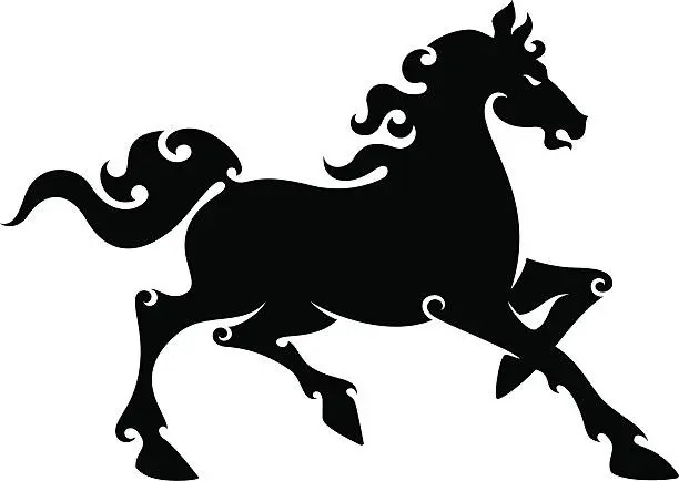 Vector illustration of Mustang
