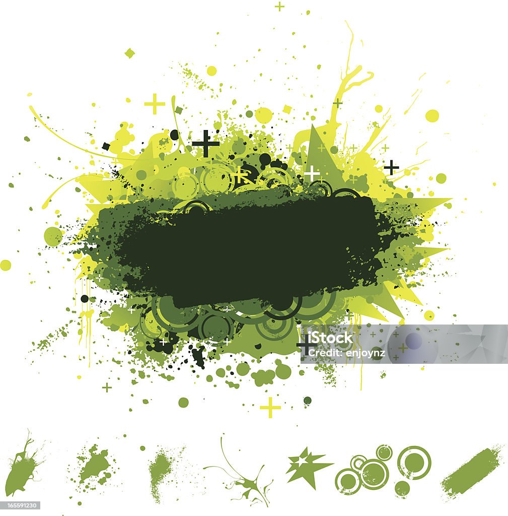 Verde explosão - Royalty-free Abstrato arte vetorial