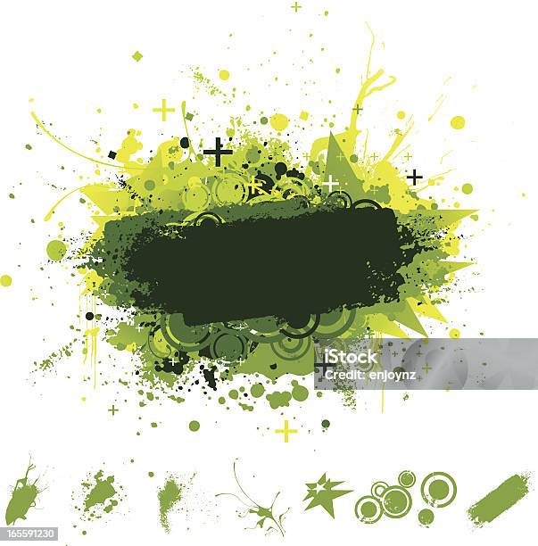 Verde Explosão - Arte vetorial de stock e mais imagens de Abstrato - Abstrato, Arte, Arte, Cultura e Espetáculo