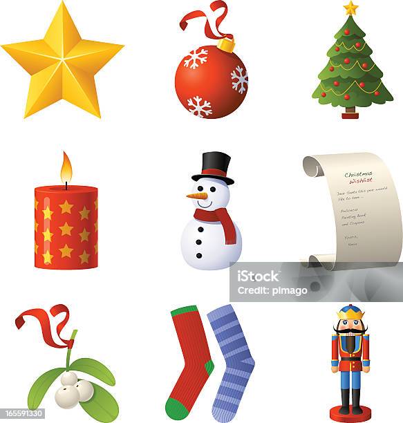 クリスマスのアイコンセット - おもちゃのベクターアート素材や画像を多数ご用意 - おもちゃ, お祝い, アイコン