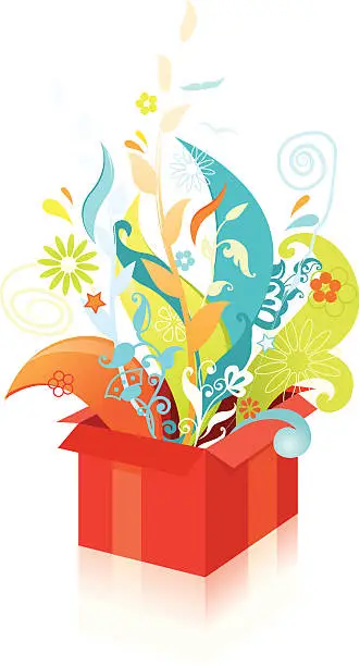 Vector illustration of Gift box