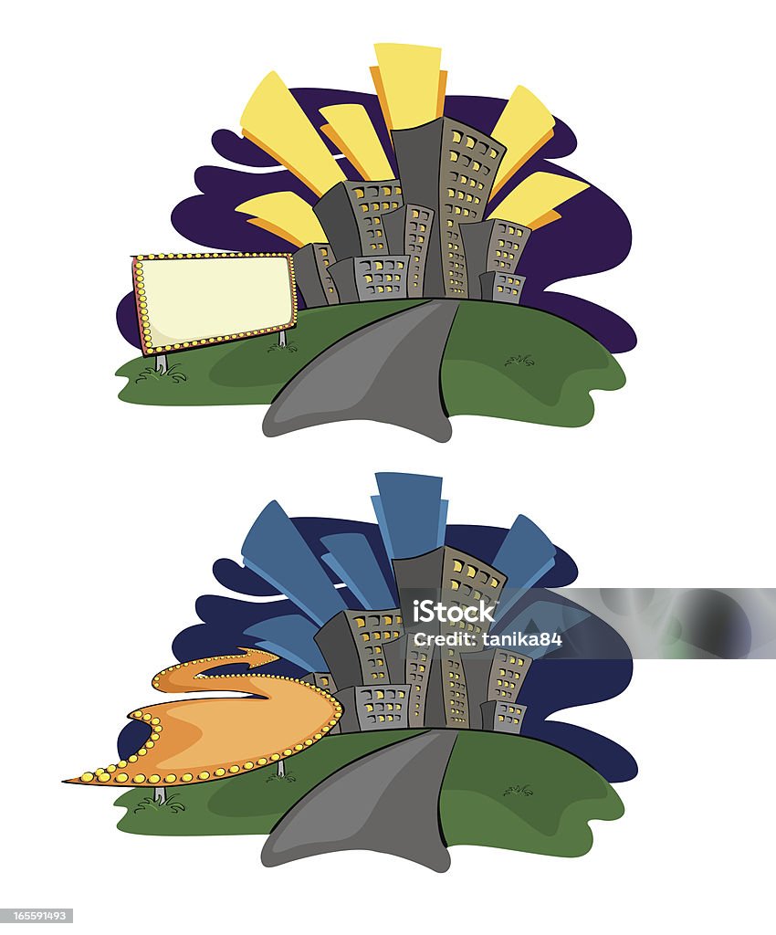 Auf die Stadt - Lizenzfrei Architektur Vektorgrafik