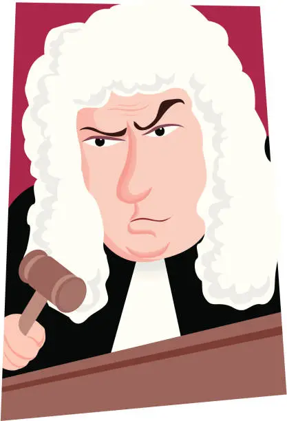 Vector illustration of Judge