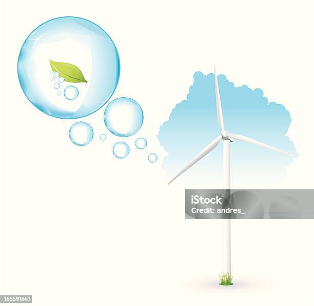 グリーンエネルギーの風力タービン - 風力発電機のベクターアート素材や画像を多数ご用意 - 風力発電機, しずく, アイデア