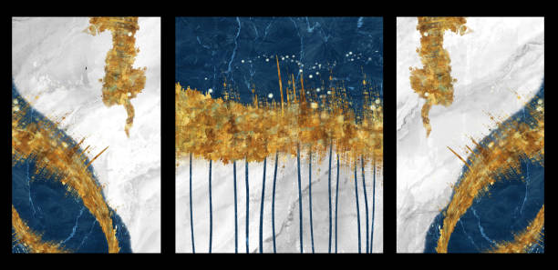 istock 3d abstract marble wallpaper for wall decor .Resin geode and abstract art, functional art, watercolor geode painting. golden, blue, turquoise, and gray background 1655916731