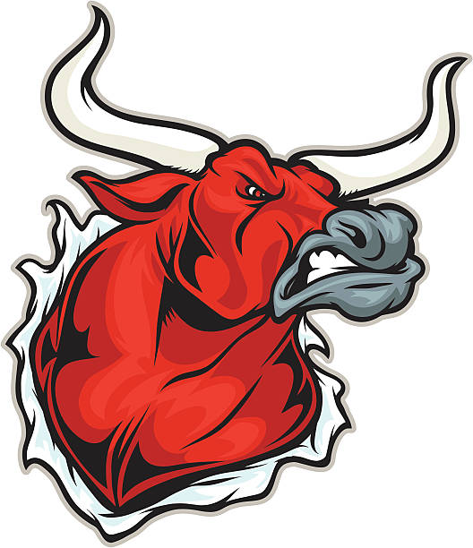 Longhorn Mascot This bull is great for any team sport or mascot. The bull is separate from the ripped cloth. texas longhorns stock illustrations