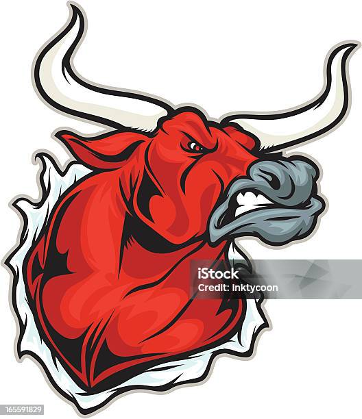 Longhorn Mascot Stock Illustration - Download Image Now - Bull - Animal, Vector, Texas Longhorn Cattle