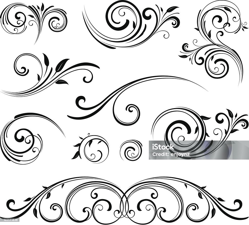 Motivos decorativos - Vetor de Ornamento royalty-free